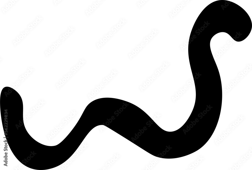 worm design illustration isolated on transparent background worm design illustration isolated on transparent background