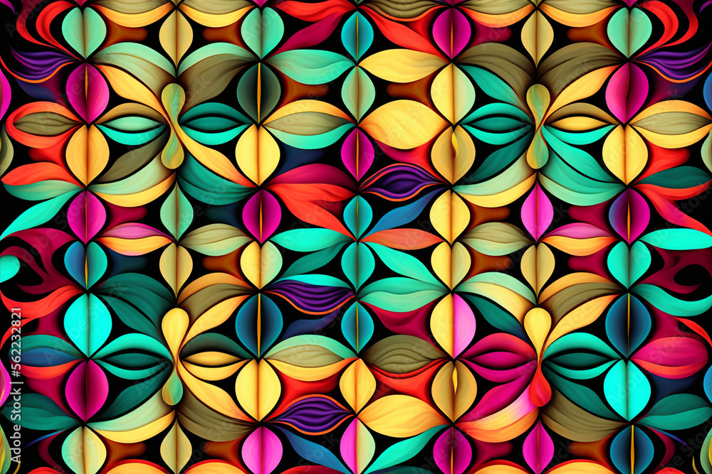 Abstract colorful petals