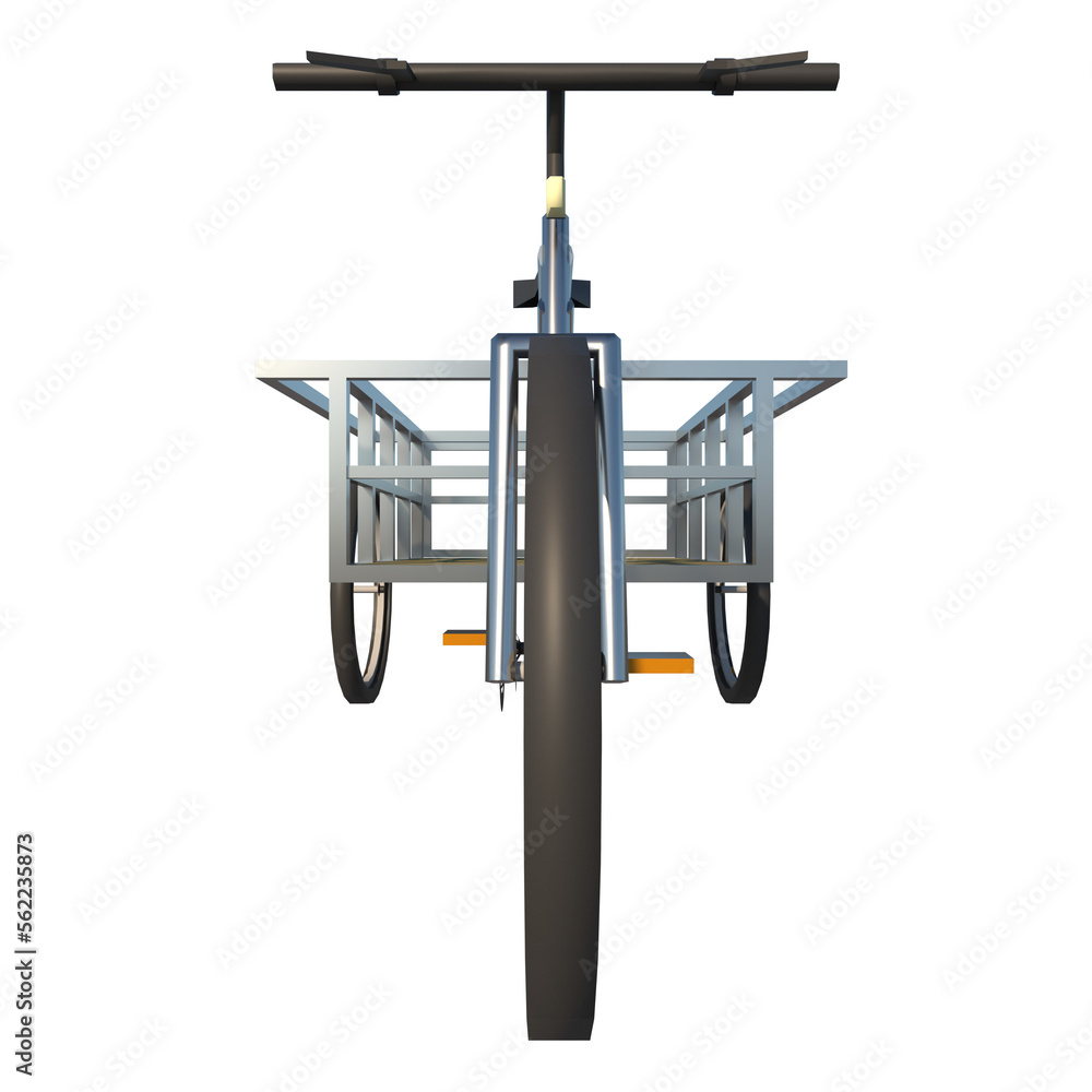 Naklejka premium Cargo bike transport 1- Front png