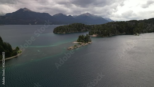 lake and mountains