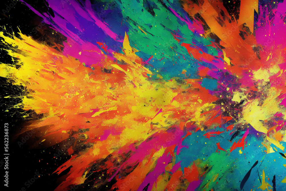 Abstract Wallpaper Grunge exploding Colors