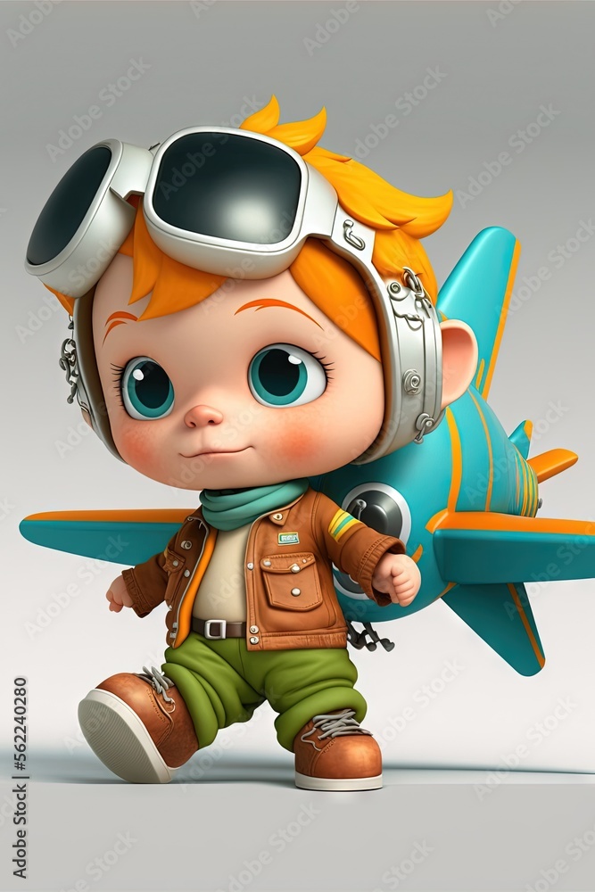 a cartoon character with a helmet and goggles on, standing next to a