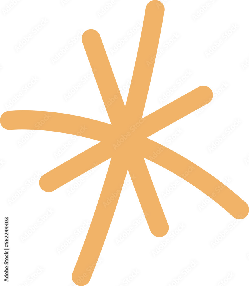 Hand drawn flower flat icon Floral design element Hand drawn flower flat icon Floral design element