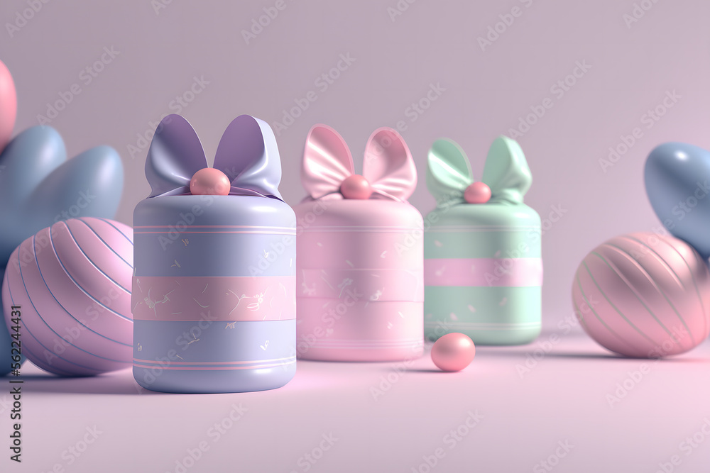 Happy Easter background, minimalistic background for Easter, Generative, Generative AI, Artificial Intelligence Happy Easter background, minimalistic background for Easter, Generative, Generative AI, Artificial Intelligence
