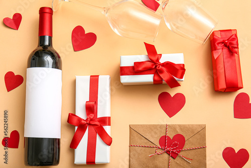 Romantic valentine's day ce...