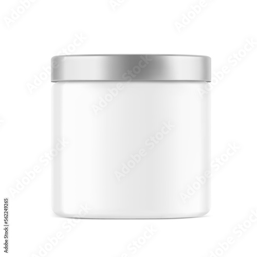 Realistic blank container mockup. Vector illustration isolated on white background. Can be use for your design, advertising, promo and etc. EPS10.	