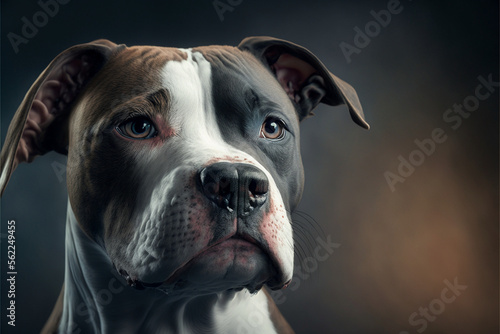 American Staffordshire Terrier Dog, Breed, Pet (Illustration Background)