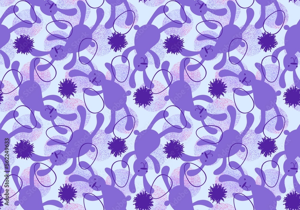 Cartoon animals seamless Easter eggs and rabbit bunnies pattern for wrapping paper and kids clothes print Cartoon animals seamless Easter eggs and rabbit bunnies pattern for wrapping paper and kids clothes print
