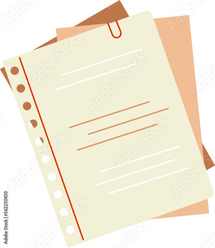 Notebook paper flat icon Personal diary
