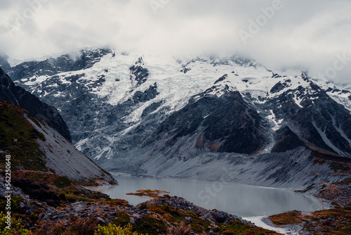 Glacial Lake in Mount Cook National park, New Zealand