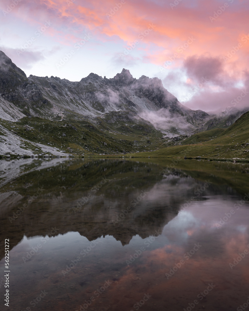 mountain lake in the austrian alps