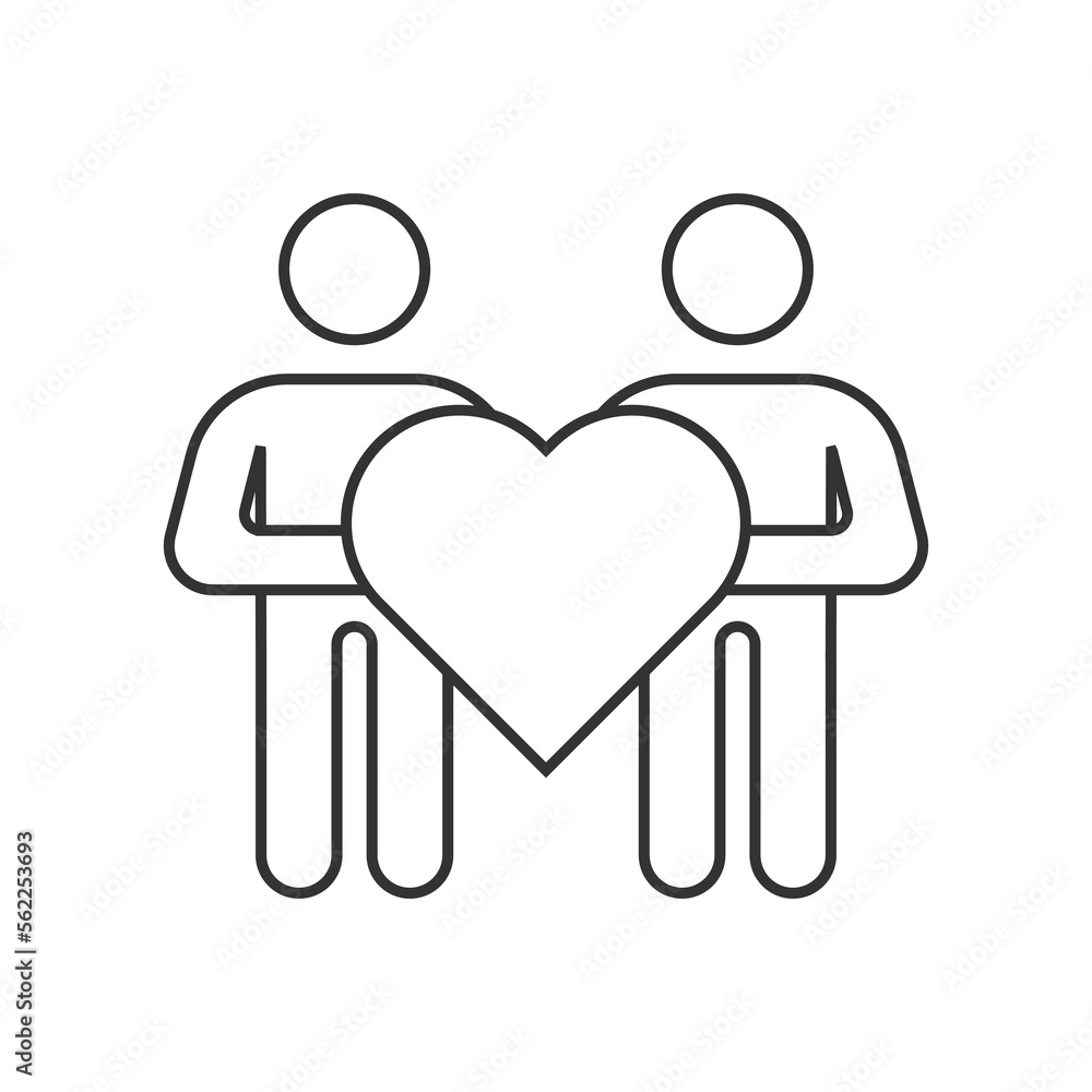 Relationship vector icon. Line sign for mobile concept and web design. Symbol, logo illustration. Vector graphics Relationship vector icon. Line sign for mobile concept and web design. Symbol, logo illustration. Vector graphics