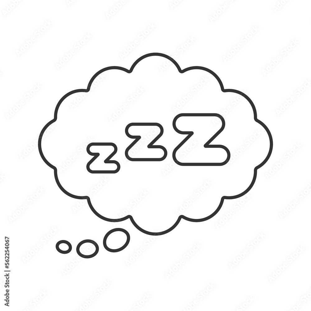 Sleep vector icon. Line sign for mobile concept and web design. Symbol, logo illustration. Vector graphics Sleep vector icon. Line sign for mobile concept and web design. Symbol, logo illustration. Vector graphics