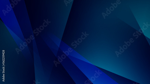 Vector 3d blue abstract, science, futuristic, energy technology concept. Digital image of light rays, stripes lines with blue light, speed and motion blur over dark blue background