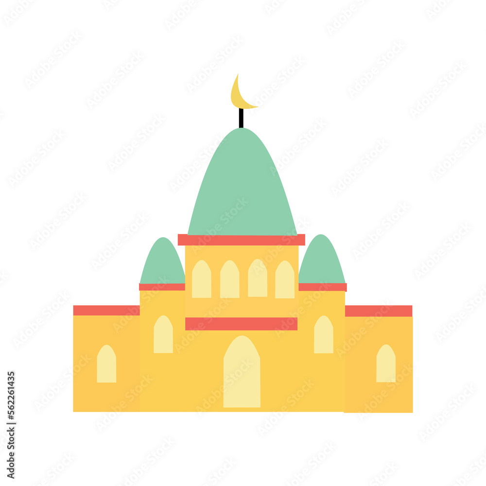 Vector illustration of a mosque icon