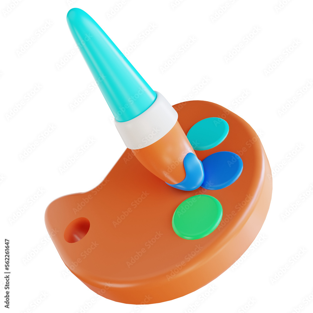 3D Illustration Color Palette 3D Illustration Color Palette