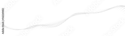 silwer abstract digital art, wavy dynamic luxury line, isolated. Wave rich. Metal transparent stripe. png photo