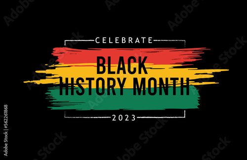Black history month celebrate. vector illustration design graphic Black history mont 2023