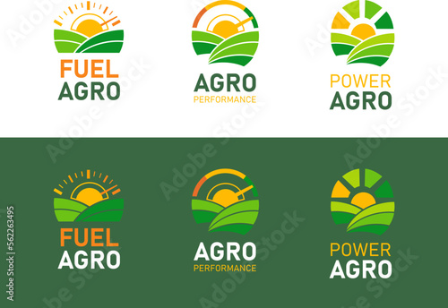 Agricultural performance logo pack design
