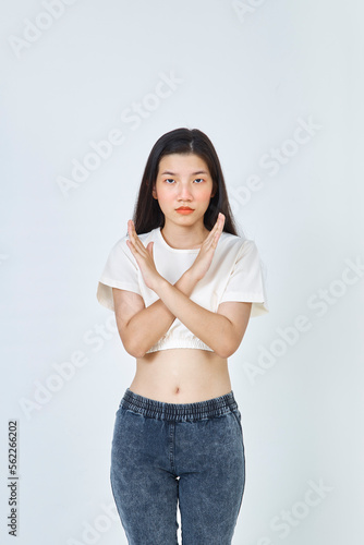 Portrait beautiful young asian woman
