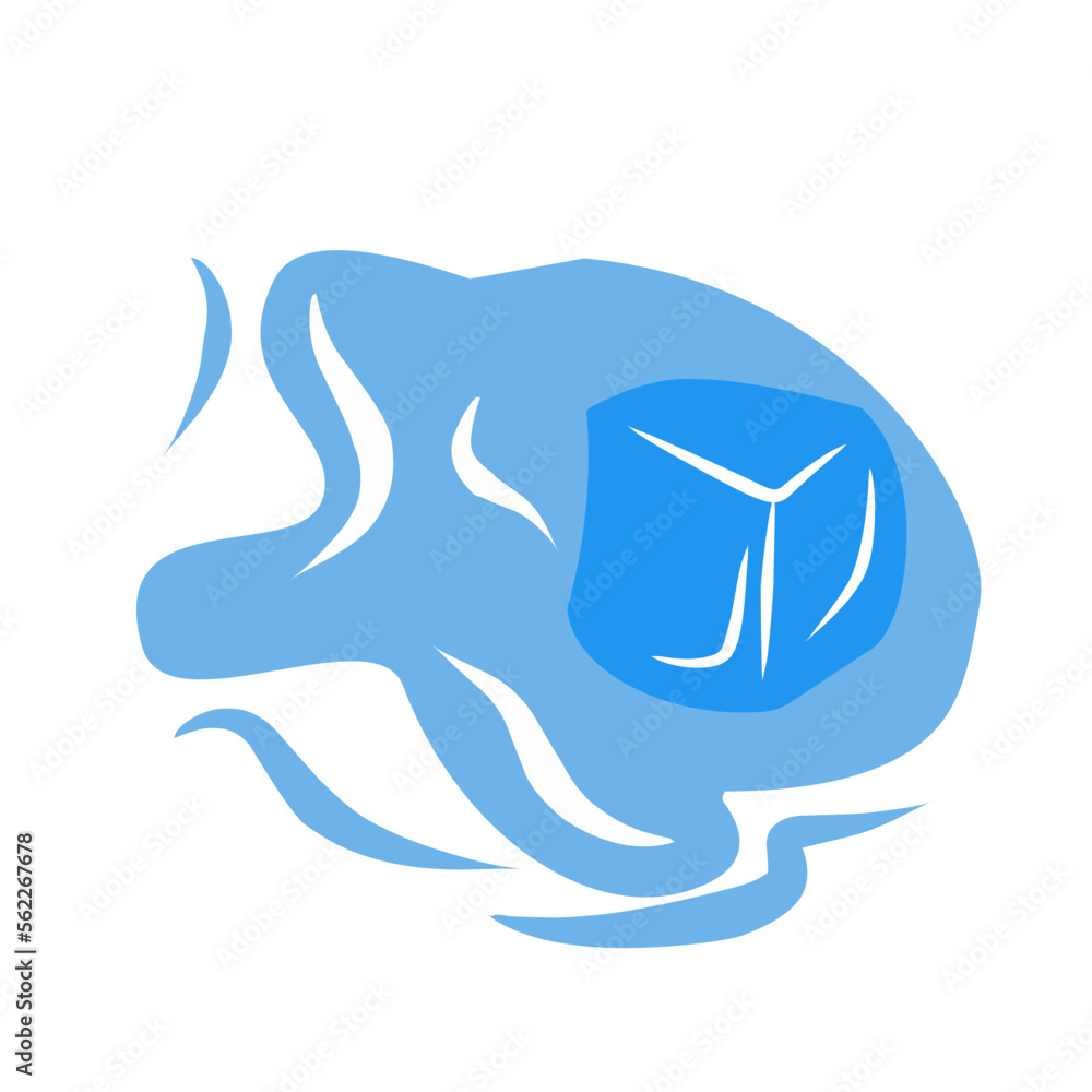 vector illustrations of wet melting ice cubes vector illustrations of wet melting ice cubes