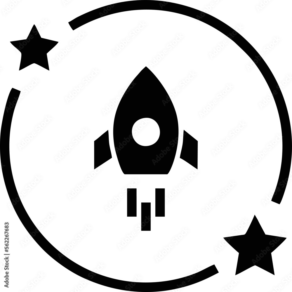 Idea icon symbol in black, creative inovation bulb symbol vector image
