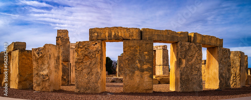 Fotografie Stonehenge replica of the prehistoric monument in Odessa, Texas, USA