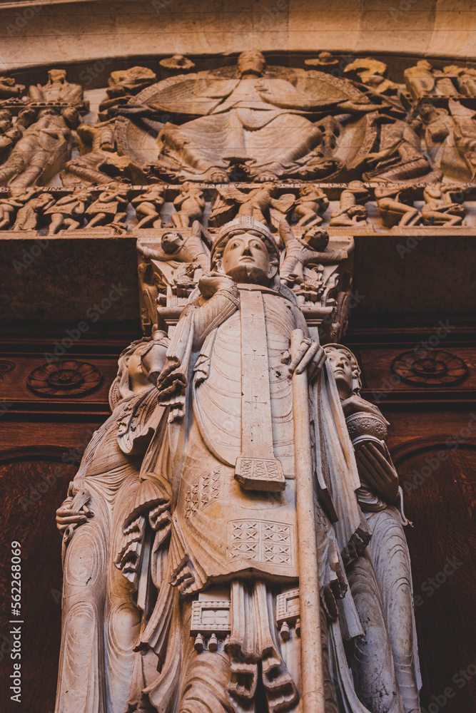 Obraz premium Detail of a church in France