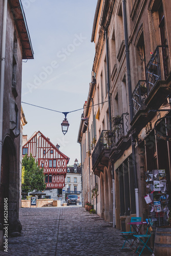 Street in the french town © Kasia Czampiel