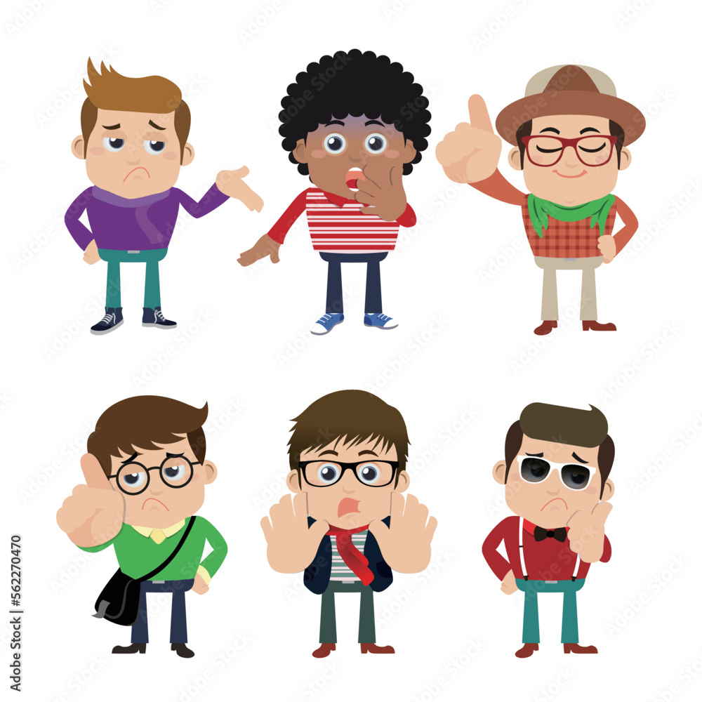 Guys in different poses Guys in different poses