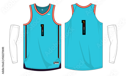 basketball jersey template isolated vector apparel