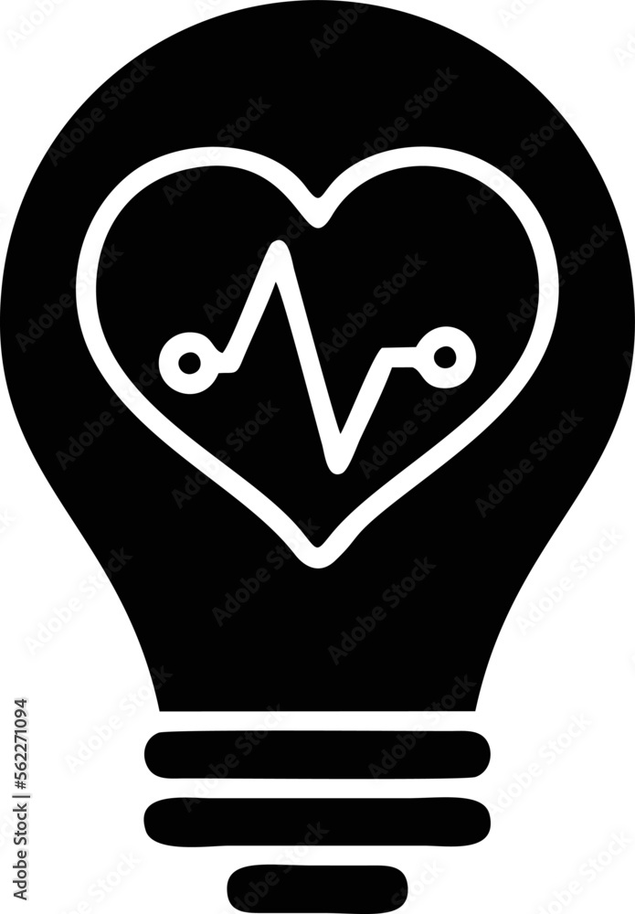 Idea icon symbol in black, creative inovation bulb symbol vector image Idea icon symbol in black, creative inovation bulb symbol vector image