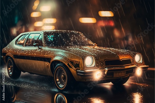 vintage car on the street