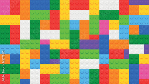 Background Building toy bricks colors © Alex
