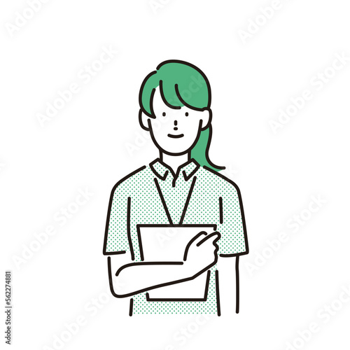介護イメージ：若い女性介護職員