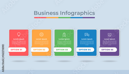 Timeline Infographics Business Data Visualization Process Chart. Abstract Diagram Graph with Steps, Options