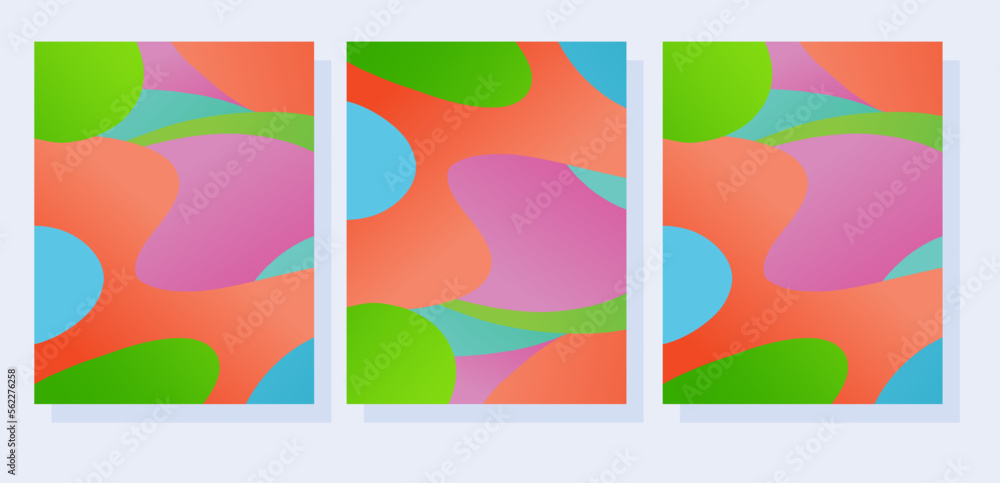 Obraz premium cover banner template vector abstract colorful background illustration