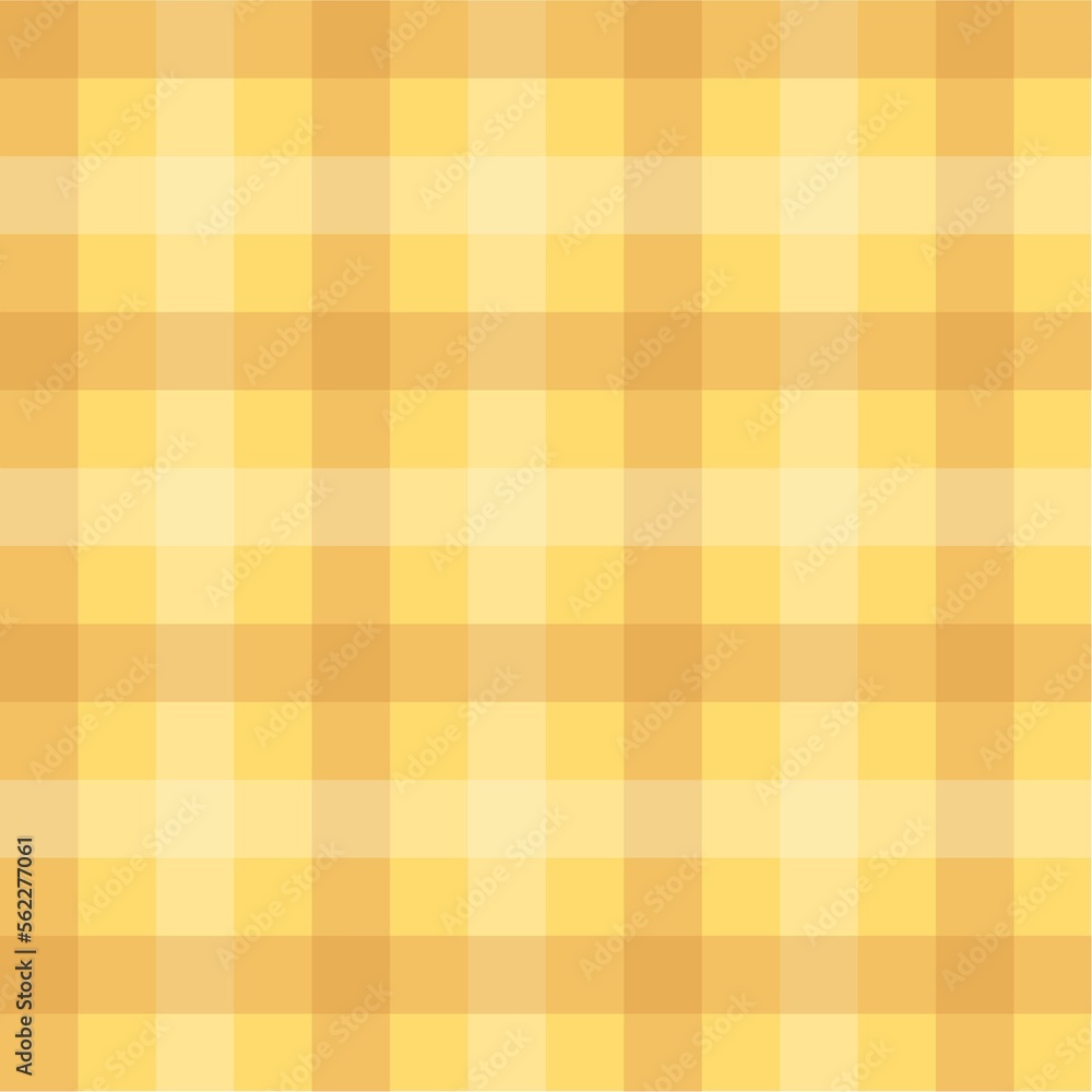 cute pastel yellow with brown gingham seamless pattern  vector illustration suitable for fabric, home decor, wallpaper

