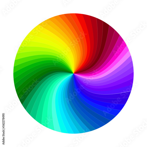 round circle color palette. Gradient color. Vector illustration.