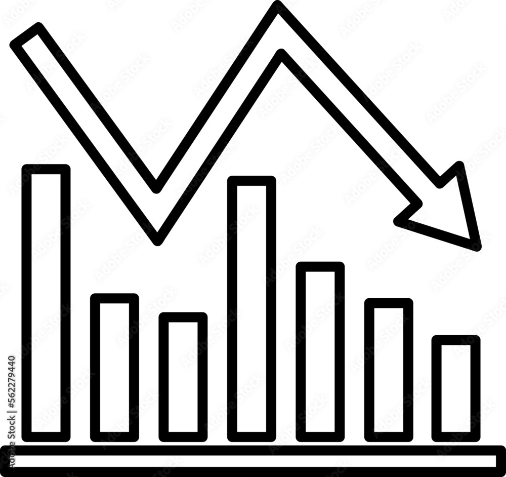 Chart vector icon trendy style illustration on white background Chart vector icon trendy style illustration on white background