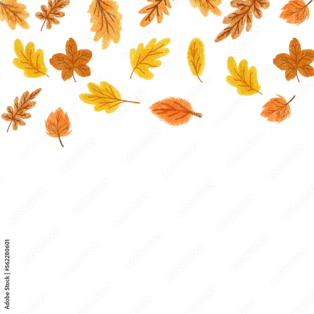 autumn leaf frame background autumn leaf frame background
