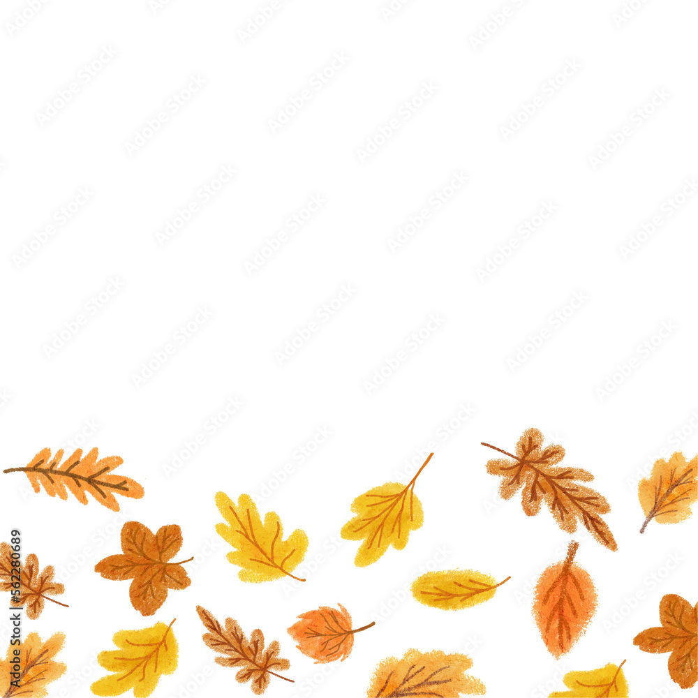 autumn leaf frame background autumn leaf frame background