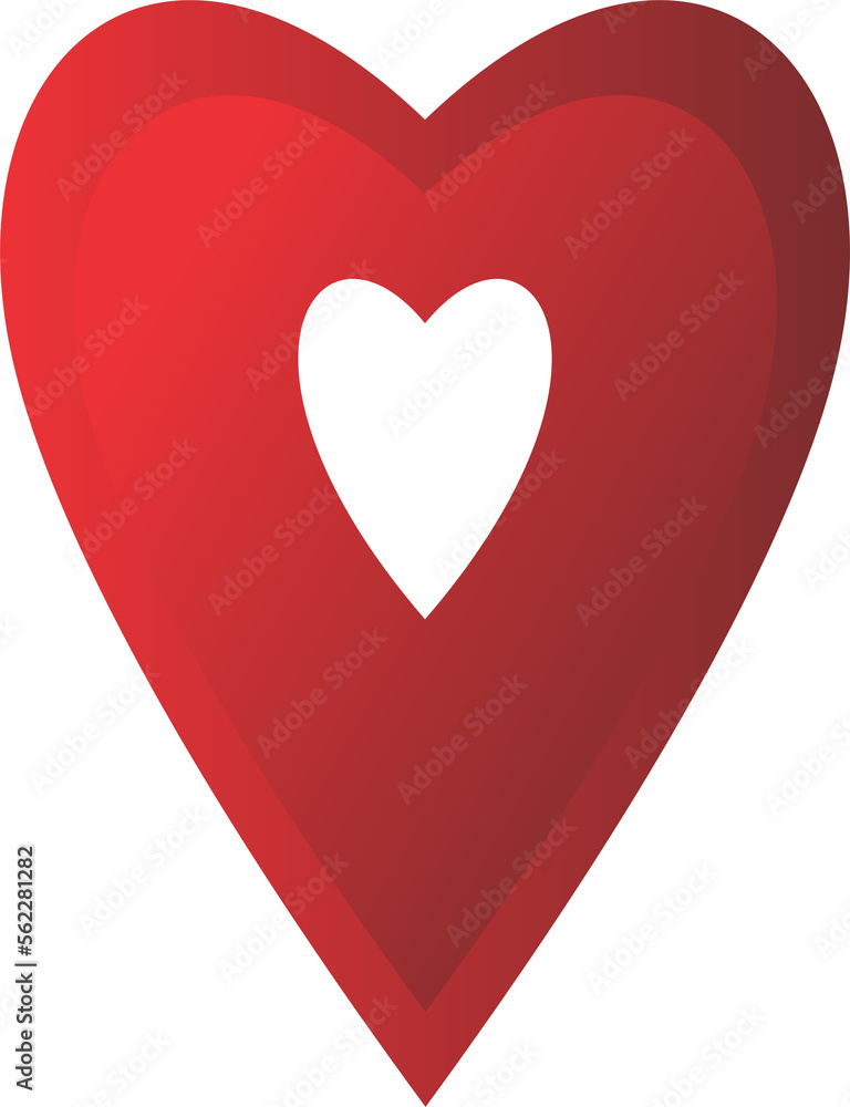 Fototapeta premium red heart pin location mark 2023011629