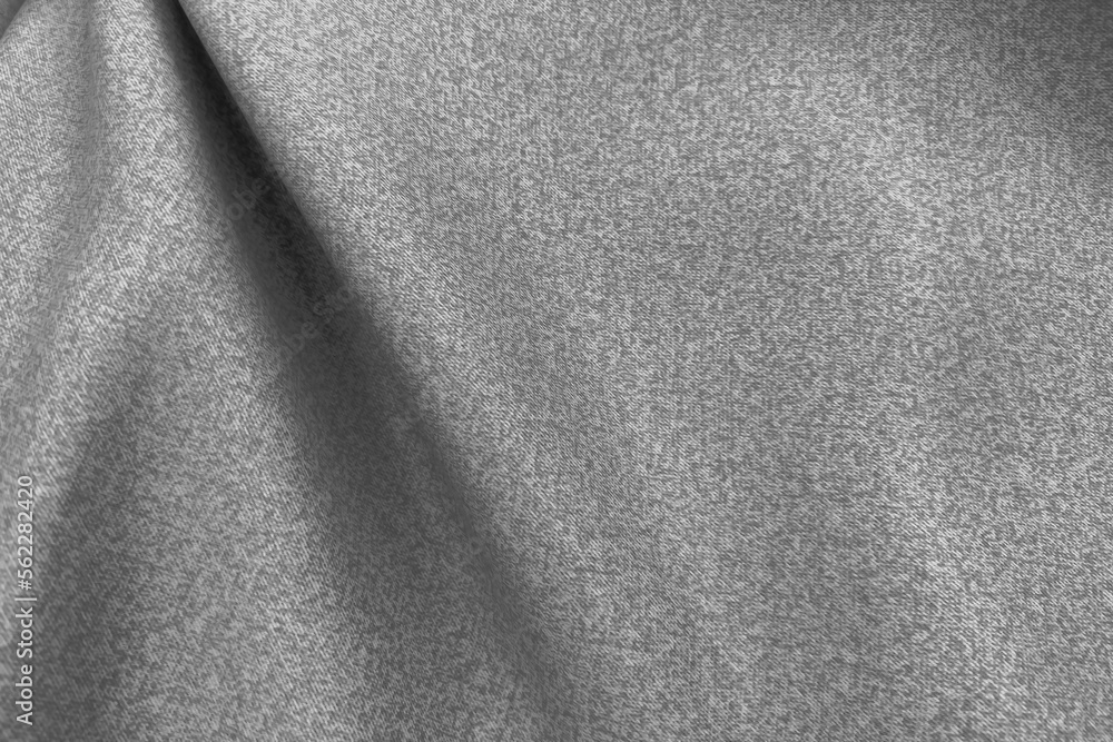 Fototapeta premium Abstract grey shiny satin silk, elegant fabric background.