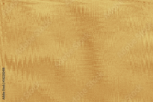 Illustrated scratch rough metal surface for graphic design surface on golden background. 