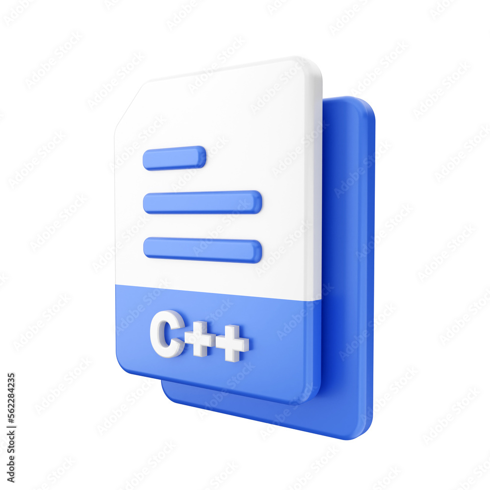3d file c plus plus format icon illustration render 3d file c plus plus format icon illustration render