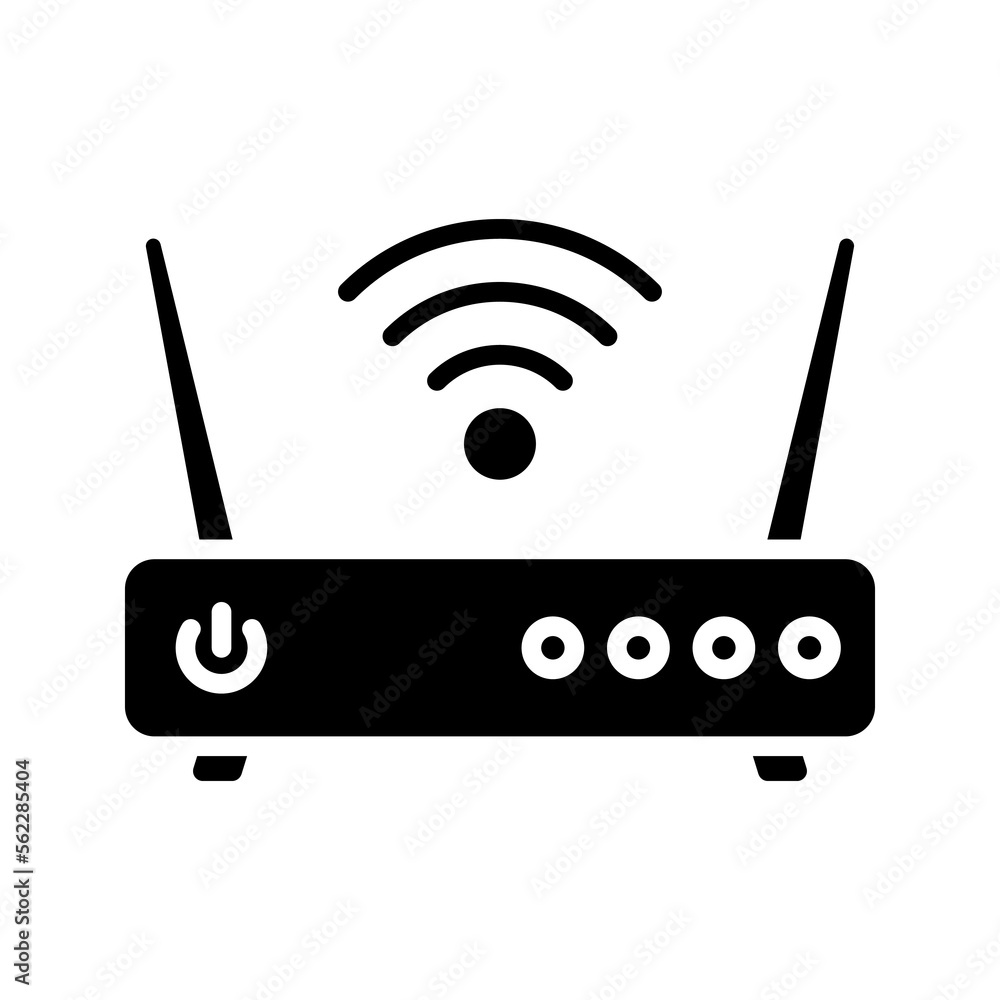 Wifi icon. router sign for mobile concept and web design. vector illustration Wifi icon. router sign for mobile concept and web design. vector illustration