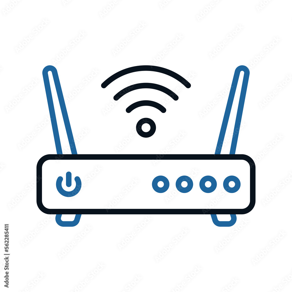 Wifi icon. router sign for mobile concept and web design. vector illustration Wifi icon. router sign for mobile concept and web design. vector illustration