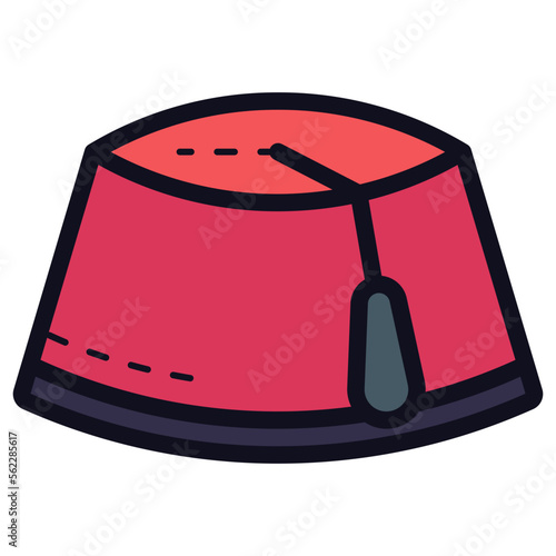 fez hat illustration