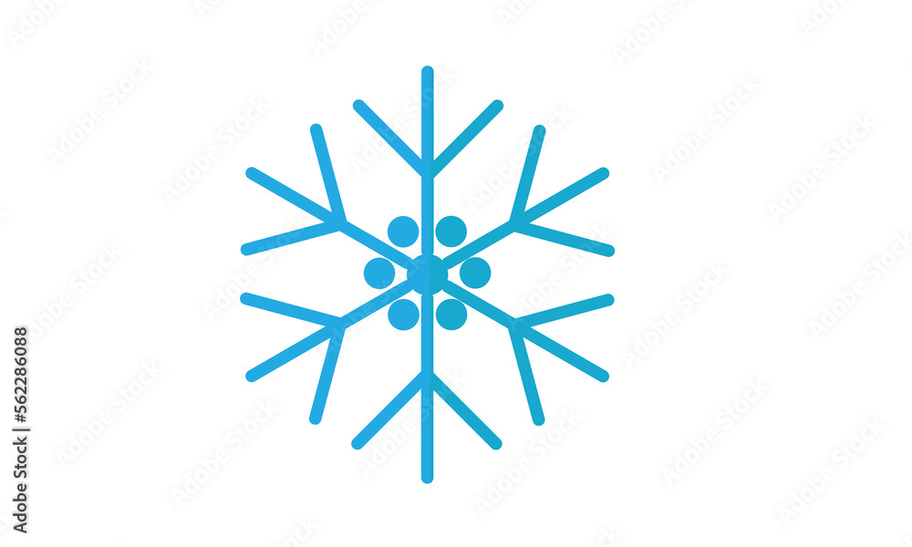 snowflake on white background snowflake on white background